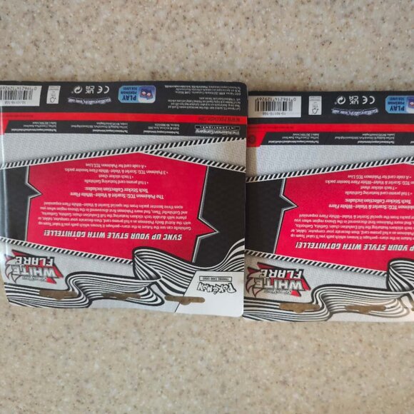 (2 Pack) Pokémon TCG Scarlet & Violet White Flare Tech Sticker Collection-Sealed - Picture 2 of 2